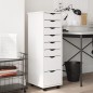 vidaXL Cajonera con ruedas MOSS madera maciza de pino blanco vidaXL Cajonera con ruedas MOSS madera maciza de pino blanco
