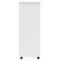 vidaXL Cajonera con ruedas MOSS madera maciza de pino blanco vidaXL Cajonera con ruedas MOSS madera maciza de pino blanco