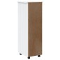 vidaXL Cajonera con ruedas MOSS madera maciza de pino blanco vidaXL Cajonera con ruedas MOSS madera maciza de pino blanco