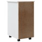 vidaXL Cajonera con ruedas MOSS madera maciza de pino blanco vidaXL Cajonera con ruedas MOSS madera maciza de pino blanco