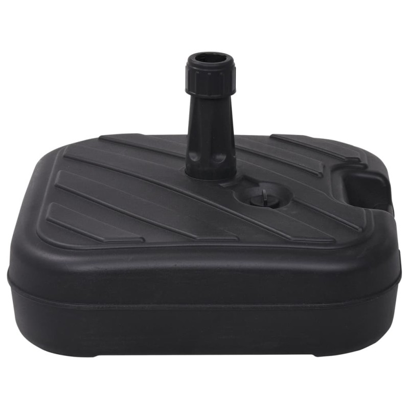 vidaXL Base de sombrilla rellenable con arena/agua negro 24 L vidaXL Base de sombrilla rellenable con arena/agua negro 24 L