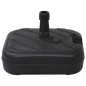 vidaXL Base de sombrilla rellenable con arena/agua negro 24 L vidaXL Base de sombrilla rellenable con arena/agua negro 24 L