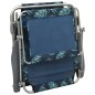 vidaXL Tumbona con toldo acero estampado de hojas vidaXL Tumbona con toldo acero estampado de hojas