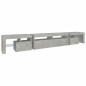 vidaXL Mueble de TV con luces LED gris hormigón 260x36,5x40 cm vidaXL Mueble de TV con luces LED gris hormigón 260x36,5x40 cm