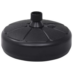 vidaXL Base de sombrilla rellenable con arena/agua negro 15 L  