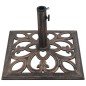 vidaXL Base de sombrilla de hierro fundido color bronce 12 kg 49 cm vidaXL Base de sombrilla de hierro fundido color bronce 12 kg 49 cm