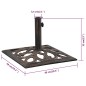 vidaXL Base de sombrilla de hierro fundido color bronce 12 kg 49 cm vidaXL Base de sombrilla de hierro fundido color bronce 12 kg 49 cm