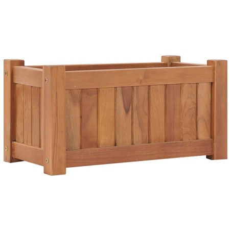 vidaXL Arriate elevado madera maciza de teca 50x25x25 cm