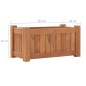 vidaXL Arriate elevado madera maciza de teca 50x25x25 cm vidaXL Arriate elevado madera maciza de teca 50x25x25 cm