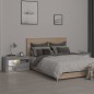 vidaXL Mesitas de noche con luces LED 2 uds gris sonoma 70x36,5x40 cm vidaXL Mesitas de noche con luces LED 2 uds gris sonoma 70x36,5x40 cm