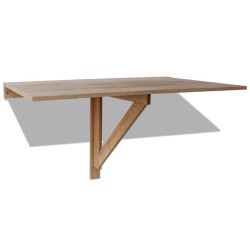 vidaXL Mesa plegable de pared color roble 100x60 cm