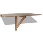 vidaXL Mesa plegable de pared color roble 100x60 cm