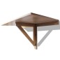 vidaXL Mesa plegable de pared color roble 100x60 cm