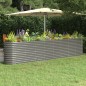 vidaXL Jardinera arriate acero recubrimiento polvo gris 332x40x68 cm vidaXL Jardinera arriate acero recubrimiento polvo gris 332x40x68 cm