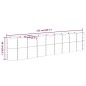 vidaXL Jardinera arriate acero recubrimiento polvo gris 332x40x68 cm vidaXL Jardinera arriate acero recubrimiento polvo gris 332x40x68 cm