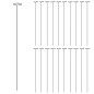 vidaXL Tutores para plantas 20 unidades acero verde oscuro 61 cm vidaXL Tutores para plantas 20 unidades acero verde oscuro 61 cm