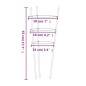 vidaXL Soportes plantas jardín con 3 anillas 5 uds acero verde 45 cm vidaXL Soportes plantas jardín con 3 anillas 5 uds acero verde 45 cm