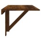 vidaXL Mesa de pared plegable contrachapada roble ahumado 100x60x56 cm vidaXL Mesa de pared plegable contrachapada roble ahumado 100x60x56 cm