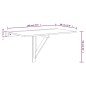 vidaXL Mesa de pared plegable contrachapada marrón roble 100x60x56 cm vidaXL Mesa de pared plegable contrachapada marrón roble 100x60x56 cm