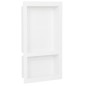 vidaXL Hornacina de ducha 2 compartimentos blanco brillo 41x51x10 cm vidaXL Hornacina de ducha 2 compartimentos blanco brillo 41x51x10 cm