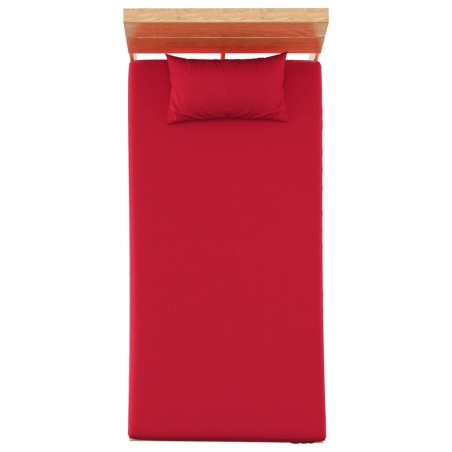 vidaXL Sábanas 2 piezas polar poliéster 100x200 cm burdeos
