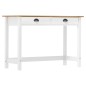 vidaXL Mesa consola Hill con 2 cajones madera pino 110x45x74 cm vidaXL Mesa consola Hill con 2 cajones madera pino 110x45x74 cm