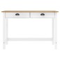 vidaXL Mesa consola Hill con 2 cajones madera pino 110x45x74 cm vidaXL Mesa consola Hill con 2 cajones madera pino 110x45x74 cm