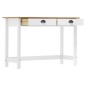 vidaXL Mesa consola Hill con 2 cajones madera pino 110x45x74 cm vidaXL Mesa consola Hill con 2 cajones madera pino 110x45x74 cm