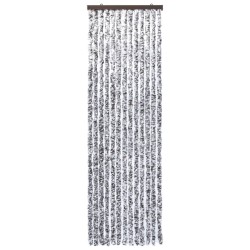vidaXL Cortina mosquitera marrón y beige chenilla 120x220 cm