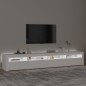 vidaXL Mueble de TV con luces LED blanco 240x35x40 cm vidaXL Mueble de TV con luces LED blanco 240x35x40 cm