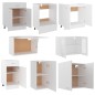 vidaXL Juego de muebles de cocina 8 piezas madera de ingeniería blanco vidaXL Juego de muebles de cocina 8 piezas madera de ingeniería blanco