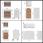 vidaXL Juego de muebles de cocina 8 piezas madera de ingeniería blanco vidaXL Juego de muebles de cocina 8 piezas madera de ingeniería blanco