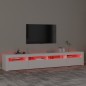 vidaXL Mueble de TV con luces LED blanco 240x35x40 cm vidaXL Mueble de TV con luces LED blanco 240x35x40 cm