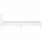 vidaXL Estructura cama con cabecero madera ingeniería blanco 100x200cm vidaXL Estructura cama con cabecero madera ingeniería blanco 100x200cm
