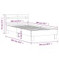 vidaXL Cama con cabecero madera de ingeniería marrón roble 100x200 cm