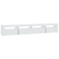 vidaXL Mueble de TV con luces LED blanco 240x35x40 cm vidaXL Mueble de TV con luces LED blanco 240x35x40 cm