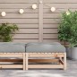 vidaXL Taburete de jardín con cojín madera maciza de pino vidaXL Taburete de jardín con cojín madera maciza de pino