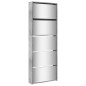 vidaXL Mueble zapatero y espejo 5 niveles gris hormigón 63x17x169,5 cm vidaXL Mueble zapatero y espejo 5 niveles gris hormigón 63x17x169,5 cm