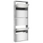 vidaXL Mueble zapatero y espejo 5 niveles gris hormigón 63x17x169,5 cm vidaXL Mueble zapatero y espejo 5 niveles gris hormigón 63x17x169,5 cm