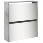 vidaXL Mueble zapatero y espejo 5 niveles gris hormigón 63x17x169,5 cm vidaXL Mueble zapatero y espejo 5 niveles gris hormigón 63x17x169,5 cm