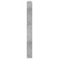 vidaXL Mueble zapatero y espejo 5 niveles gris hormigón 63x17x169,5 cm vidaXL Mueble zapatero y espejo 5 niveles gris hormigón 63x17x169,5 cm
