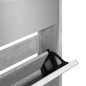 vidaXL Mueble zapatero y espejo 5 niveles gris hormigón 63x17x169,5 cm vidaXL Mueble zapatero y espejo 5 niveles gris hormigón 63x17x169,5 cm
