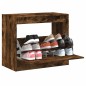 vidaXL Zapatero de madera de ingeniería roble ahumado 80x42x69 cm vidaXL Zapatero de madera de ingeniería roble ahumado 80x42x69 cm