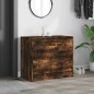 vidaXL Zapatero de madera de ingeniería roble ahumado 80x42x69 cm vidaXL Zapatero de madera de ingeniería roble ahumado 80x42x69 cm