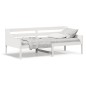 vidaXL Sofá cama de madera maciza de pino blanco 100x200 cm vidaXL Sofá cama de madera maciza de pino blanco 100x200 cm
