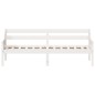 vidaXL Sofá cama de madera maciza de pino blanco 100x200 cm vidaXL Sofá cama de madera maciza de pino blanco 100x200 cm