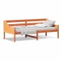 vidaXL Sofá cama de madera maciza de pino marrón cera 100x200 cm vidaXL Sofá cama de madera maciza de pino marrón cera 100x200 cm