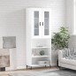vidaXL Aparador alto madera contrachapada blanco brillo 69,5x34x180 cm vidaXL Aparador alto madera contrachapada blanco brillo 69,5x34x180 cm