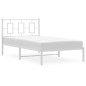 vidaXL Estructura de cama de metal con cabecero blanco 100x190 cm vidaXL Estructura de cama de metal con cabecero blanco 100x190 cm