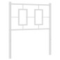 vidaXL Cabecero de metal blanco 80 cm
